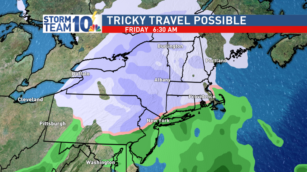 Un clima invernal podría tocar New England el fin de semana