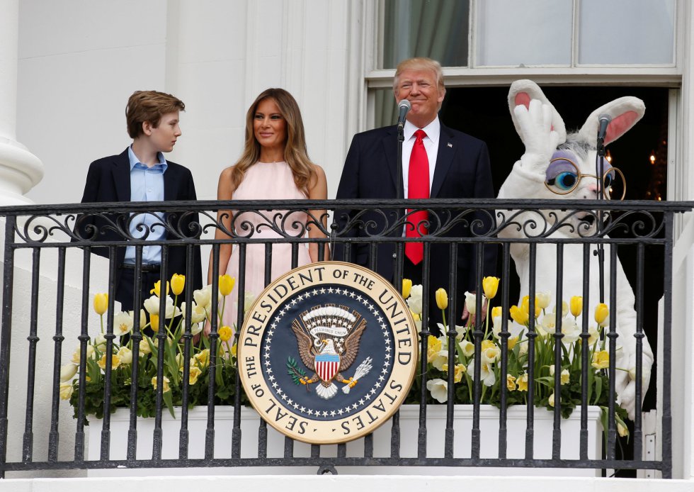 Los Trump buscan huevos de Pascua en la Casa Blanca junto a 30.000 invitados