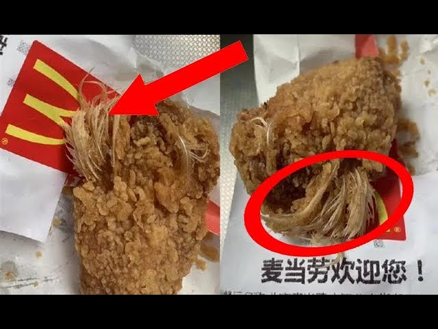 Mujer compra pollo en McDonald’s ¡y se lo dan con todo y plumas!