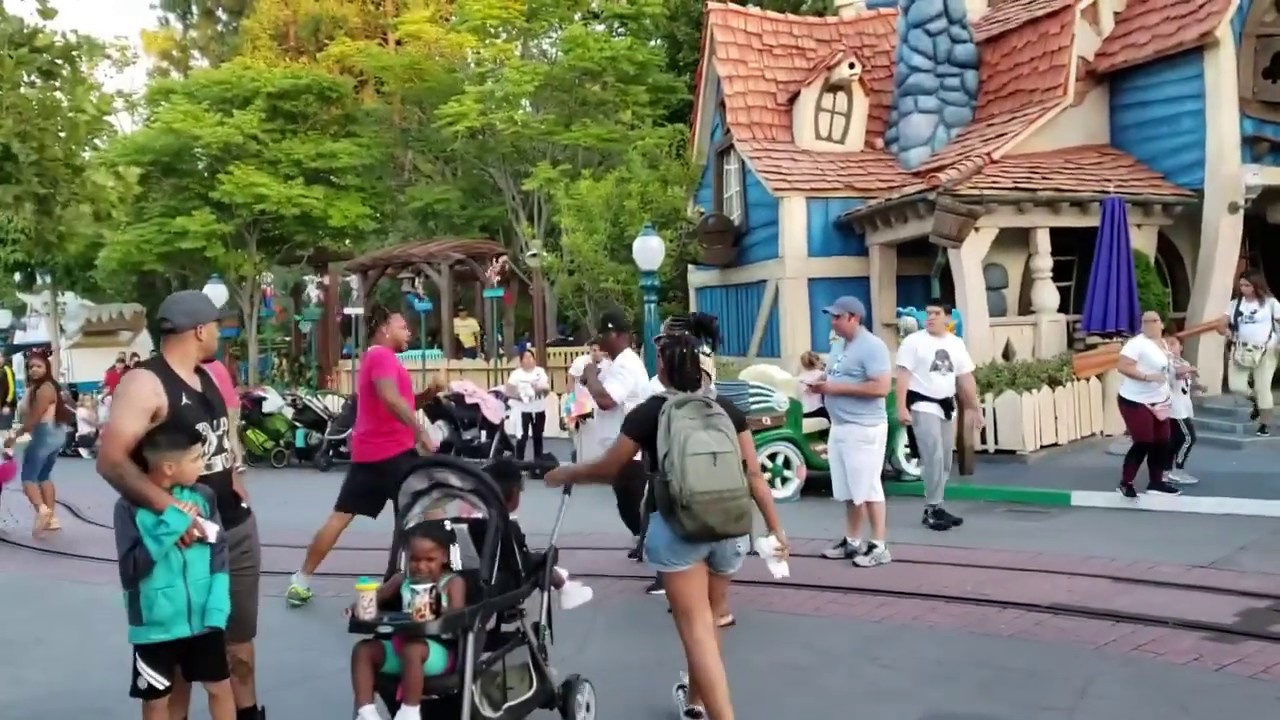 Video: Violenta pelea familiar se desató en Disneyland