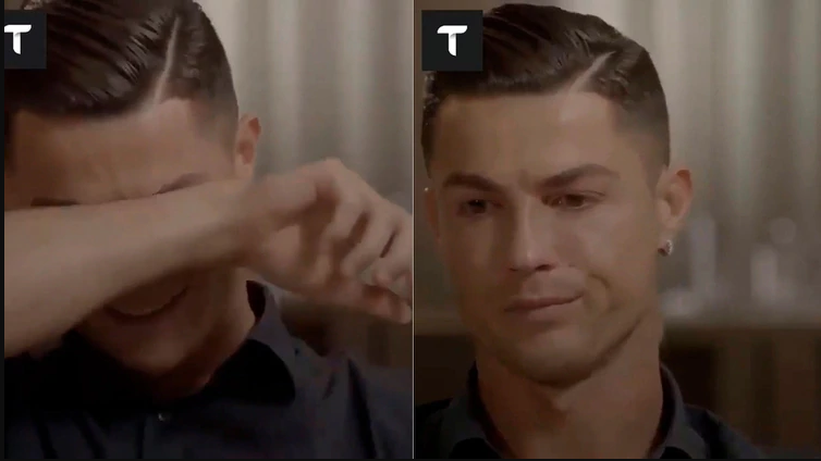 Cristiano Ronaldo rompió en llanto en plena entrevista