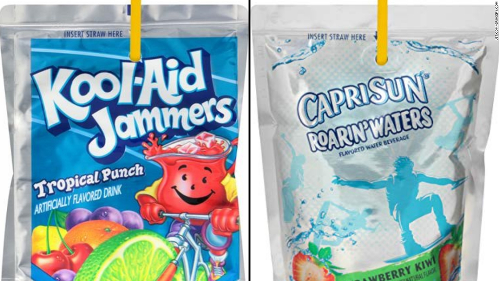 34 bebidas de «frutas» para niños son poco saludables