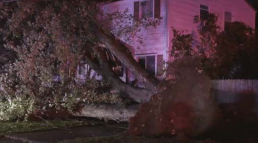 Inundaciones, apagones masivos y árboles caídos dejan tormentas de Halloween en el noreste del país