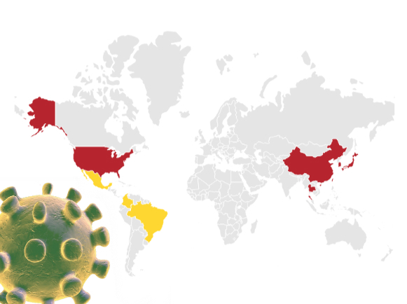 El coronavirus se extiende por el mundo