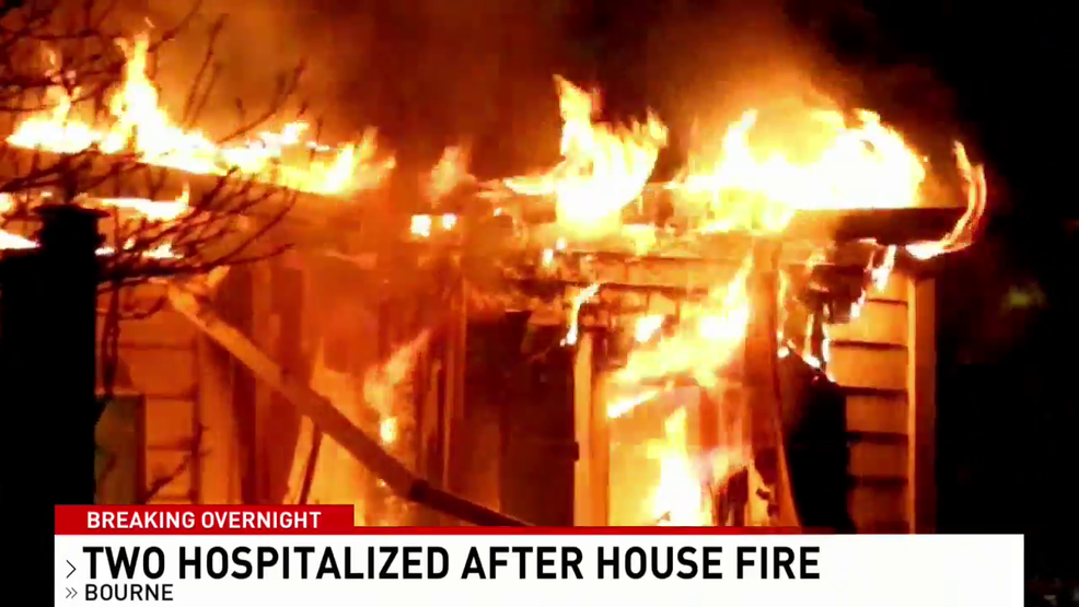Casa en Bourne se incendia y deja dos heridos