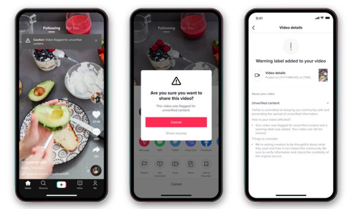 TikTok introduce medidas de censura para frenar la desinformación