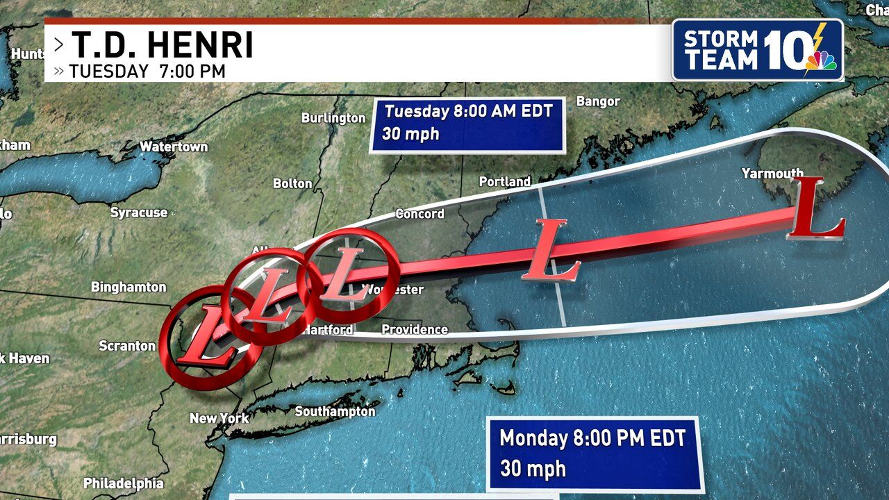 Henri traerá más lluvia en su paso final por el sur de Nueva Inglaterra