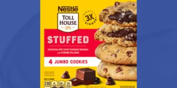 Retirada de la masa de galletas de chocolate de Nestlé Toll House