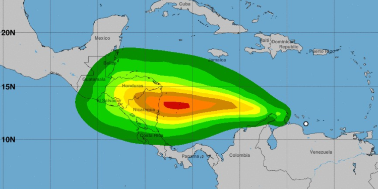 Un ciclón tropical amenaza Venezuela, Colombia y Nicaragua y podría convertirse en huracán