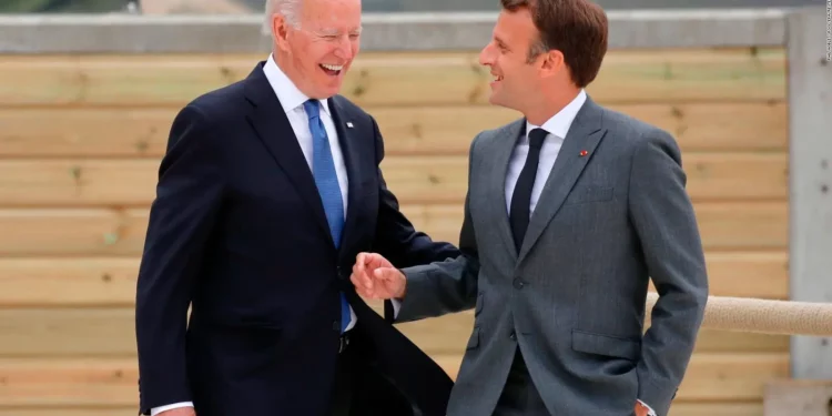 Macron y Biden hablarán sobre Ucrania durante la visita de Estado del presidente de Francia de la próxima semana
