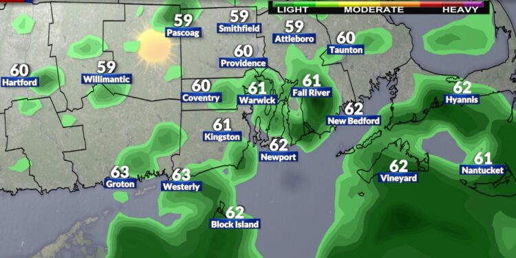 El tiempo ahora: Suave y húmedo esta mañana; principalmente seco esta tarde