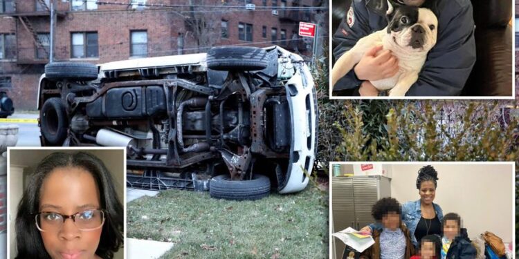 Mujer fue apuñalada por su esposo tras ser arrollada frente a sus niños en Queens