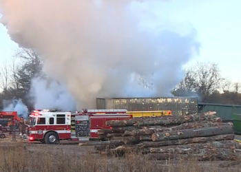 Se declara un incendio en una empresa de mantenimiento de árboles de West Greenwich