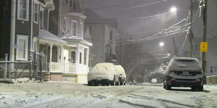 Primera nevada de la temporada en RI, Mass.