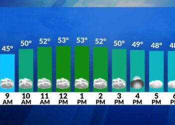 Alerta meteorológica: Lluvia ligera y chubascos de nieve