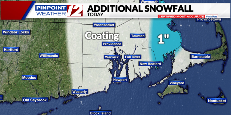 ALERTA CLIMATOLÓGICA: Chubascos persistentes de nieve y lluvia 