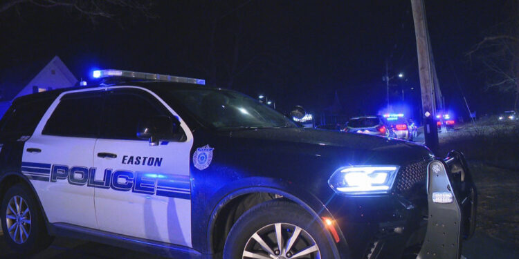 Un hombre atropellado en Easton