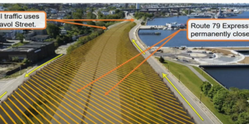 La Ruta 79 se cierra definitivamente en Fall River y los conductores se preparan para un nuevo patrón de tráfico