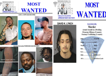 Policía estatal de Mass. añade 3 sospechosos de asesinato a lista de más buscados