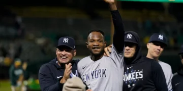 El lanzador de los Yankees Domingo Germán lanza su 1er juego perfecto desde 2012