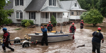 Las tormentas severas generan inundaciones en el noreste y dejan al menos un muerto en el condado de Orange, Nueva York
