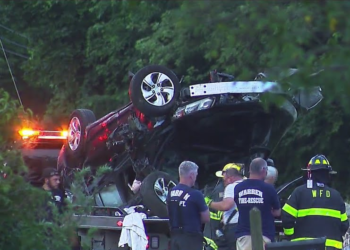 1 herido en un accidente con un volcadura en Warren