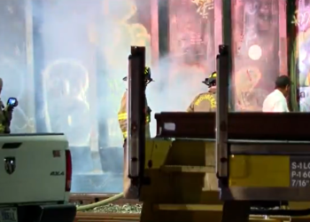 Un tren se incendia en Providence y Cumberland